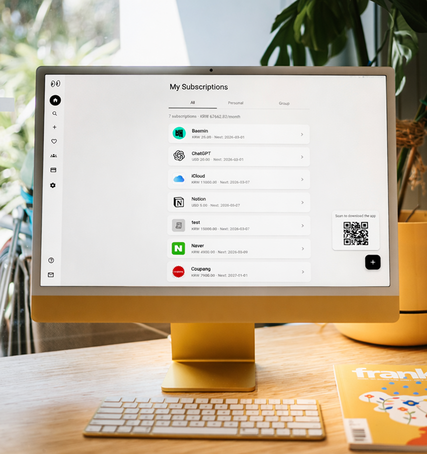 Whatsub web and app in sync